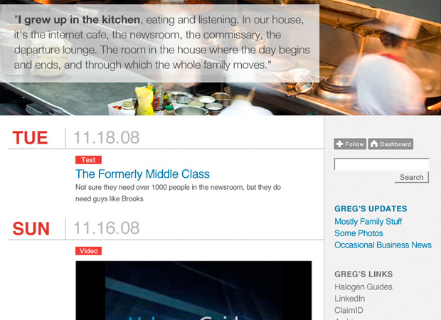 Tumblr Blog Theme for Greg Shove - Screenshot 1