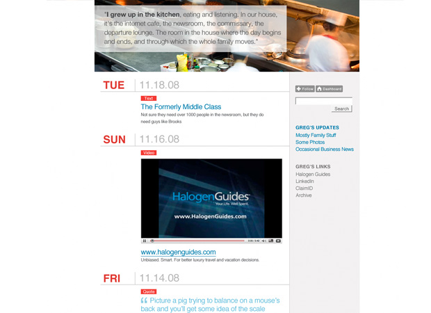 Tumblr Blog Theme for Greg Shove - Screenshot 2