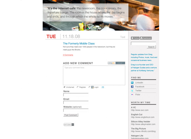 Tumblr Blog Theme for Greg Shove - Screenshot 3