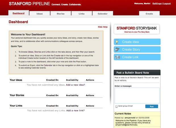 Stanford Story Pipeline - Screenshot 2