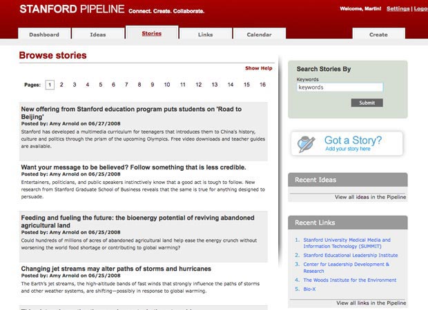 Stanford Story Pipeline - Screenshot 3