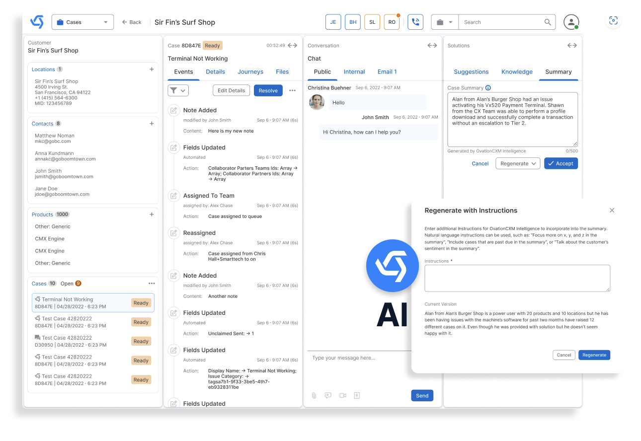 Case management workspace